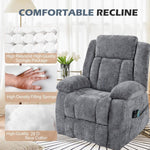KJ-8819 lift recliner chair with 150kg support and 180-degree recline
