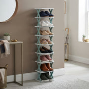 Space Saving Tiered Shoe Rack
