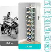 Space Saving Tiered Shoe Rack