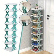 Space Saving Tiered Shoe Rack