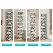 Space Saving Tiered Shoe Rack