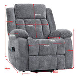 Power lift massage recliner with soft chenille cover for South African homes