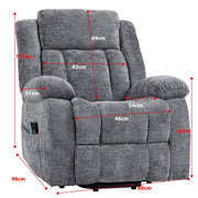 Power lift massage recliner with soft chenille cover for South African homes