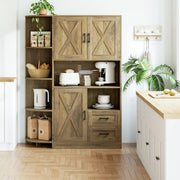 Kitchen Storage Cabinet: Farmhouse Coffee Bar & Buffet Sideboard