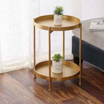 2 Tier Side Table with Storage Tray – Modern Coffee Table – product image 14