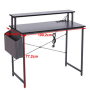 Modern Computer Desk with Power Outlets