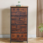 metal frame fabric storage cabinet with MDF top surface