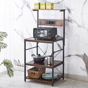 3-Tier Bakers Rack Coffee Station with Power Outlets & USB
