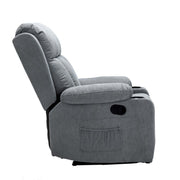Lexi microfiber recliner with cushioned high back