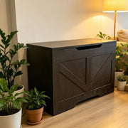 Rustic Wooden Storage Bench