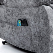 Electric recliner chair with 8-point massage, heating and lift assistance