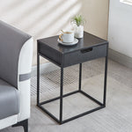 bedside table with drawer for bedroom storage and modern furniture style