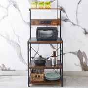 3-Tier Bakers Rack Coffee Station with Power Outlets & USB