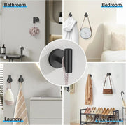 Matte Black Bathroom Towel Rack Set – 5 Piece