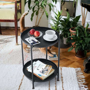2 Tier Side Table with Storage Tray – Modern Coffee Table – product image 17