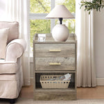 Nightstand LED Side Table 2 Drawers BSD-07 – product image 13