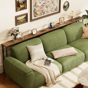 Narrow Sofa Table with Charging Station