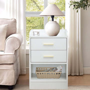 Nightstand LED Side Table 2 Drawers BSD-07 – product image 18