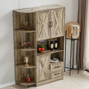 Kitchen Storage Cabinet: Farmhouse Coffee Bar & Buffet Sideboard
