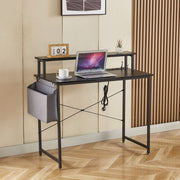 Modern Computer Desk with Power Outlets