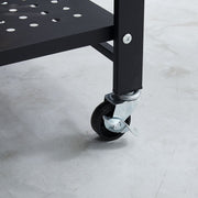3-Tier Foldable Storage Trolley with Wheels
