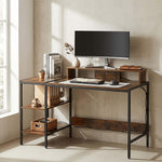 Computer Desk with Monitor Stand and Reversible Shelves – product image 6