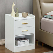 Nightstand LED Side Table 2 Drawers BSD-07 – product image 16