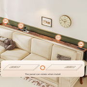 Narrow Sofa Table with Charging Station