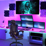 Ergonomic Gaming Chair with Footrest & 180° Recline – product image 5