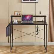 Modern Computer Desk with Power Outlets