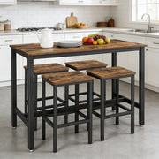 Rustic Industrial Bar Table Set