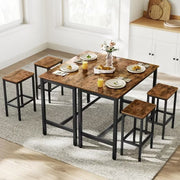 Rustic Industrial Bar Table Set