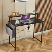 Modern Computer Desk with Power Outlets