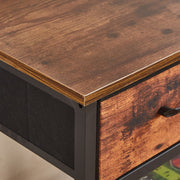 120cm Fabric Drawer Console Table with Lower Shelf
