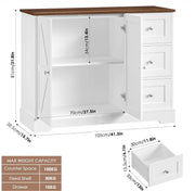 Farmhouse Sideboard Storage Cabinet