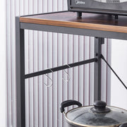3-Tier Bakers Rack Coffee Station with Power Outlets & USB