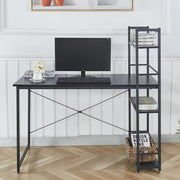 Computer Desk & Student Workstation with 4 Shelves