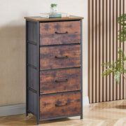4 drawer fabric storage cabinet front view for bedroom and home storage