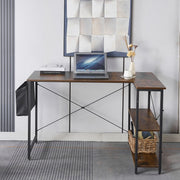 Reversible L-Shaped Computer Desk
