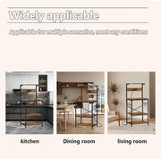 3-Tier Bakers Rack Coffee Station with Power Outlets & USB