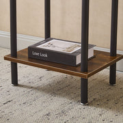 Industrial 2-Tier Side Table