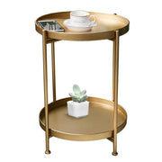 2 Tier Side Table with Storage Tray – Modern Coffee Table – product image 20