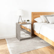Modern Mirrored Bedside Table with 3 Drawers