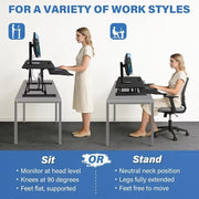 Standing Desk Converter: Sit-to-Stand Adjustable Desk Riser