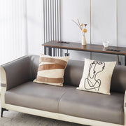 Narrow Sofa Table with Charging Station
