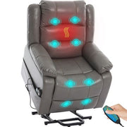 Massage Recliner Chair with Power Lift & Heat