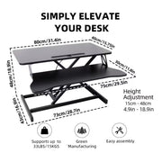 Standing Desk Converter: Sit-to-Stand Adjustable Desk Riser
