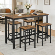 Rustic Industrial Bar Table Set