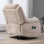 KJ-8819 power lift armchair with 8 massage points and lumbar heat