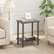 Industrial 2-Tier Side Table